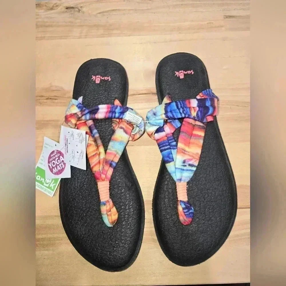 GUC Sanuk Yoga Sling 2 Memory Foam Sandals - Size 8 - Picture 2 of 9